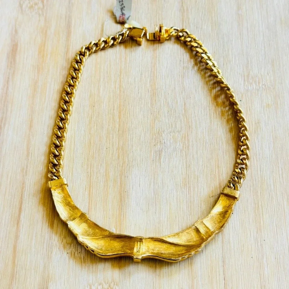 VTG Giorgio Beverly Hills Maresco Necklace VTG Statement Collar Rhinestone Pave